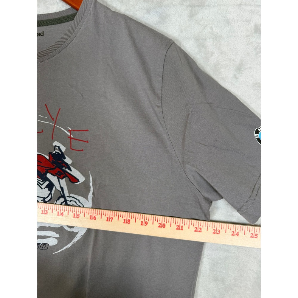 BMW Motorrad T-Shirt XL Gray R1250 GS Rallye Motorcycle Graphic - Picture 9 of 11
